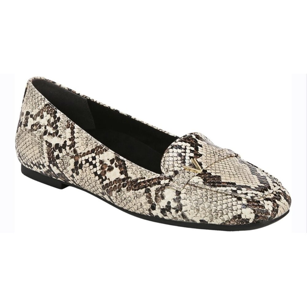 Vionic Women's Snakeskin Print Loafers in Neutral Tones